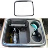Korlot Carbon Fiber Style Center Console Storage Cup Holder Cover