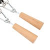 RiToEasysports Wooden Pull Up Handles Hand Grips Strength Trainer Training