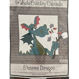 Whole Country Caboodle S'Mores Dragon Precut Fused Applique Pack Pattern, None