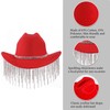 Womens Rhinestone Hat Cowboy Hat Cowgirl Wide Brim Diamond-Glitter Western