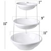 Masirs 3-Tier Collapsible Bowl: Decorative Design Folds for Minimal Storage.