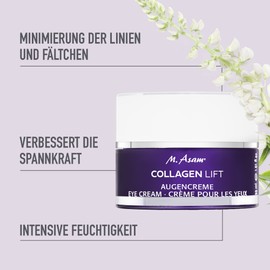 M. Asam COLLAGEN LIFT Eye Cream (30 ml) - Firming Collagen Eye Cream Minimises Lines & Wrinkles, Improves Elasticity & Beautifies Eye Contour, Care for All Skin Type, Vegan
