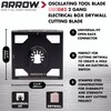 Arrow OSCGB2-1 2 Gang Electrical Box Drywall Cutting Blade for
