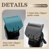 2pcs Clipper Guards for Wahl, Professional Hair Clipper Guide Combs
