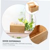IWOWHERO Bamboo Tissue Box Cover Holder Rectangular Towel Storage Case