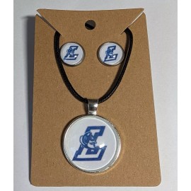 High School Earrings And Necklace Set