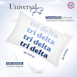 Sorority Shop Gamma Phi Beta Pillowcase – Ombre Design, 100% Cotton Pillow Case Standard Size