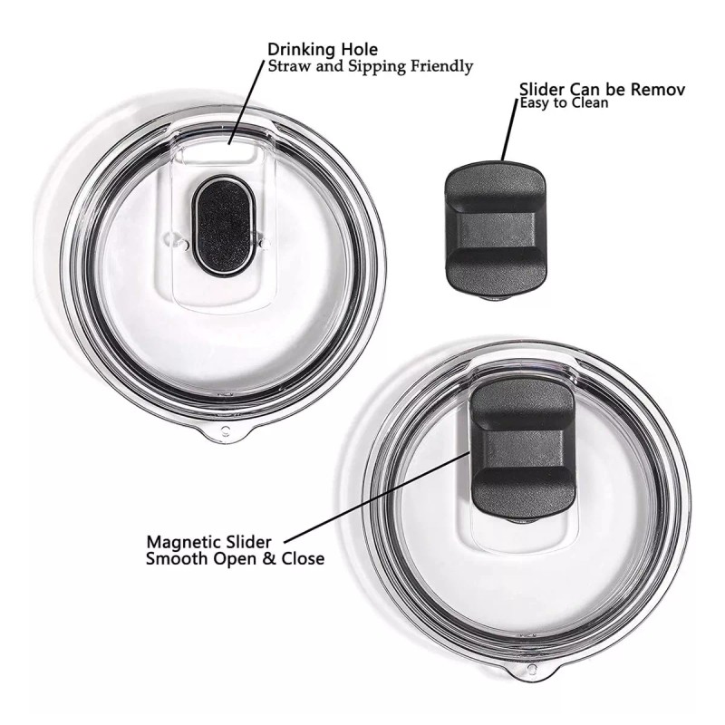 THE9SHOP 2 Vaso Tapa Magnetica Magslider Taza Con Iman Para