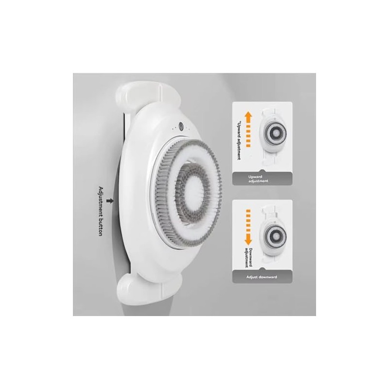 Cepillo de baño eléctrico inteligente pared artefacto frotamiento espalda giratorio