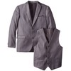a.x.n.y Boys' Big Tailored Solid 3 Piece Suit, Grey, 10