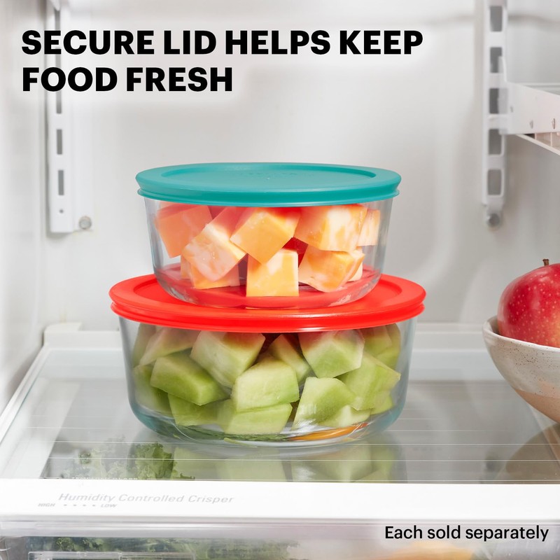 Pyrex Simply Store (8-Pack) Small Glass Food Storage Containers Set,