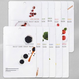 Eunyul mask pack sheet, 1 pack per day, 12 types of daily nutrition x 2 sheets each BNS / 은율 마스크팩 시트 1일1팩 데일리 영양 12종 x 각2매 BNS