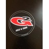 G2 Axle & Gear 4" Round Decal Sticker