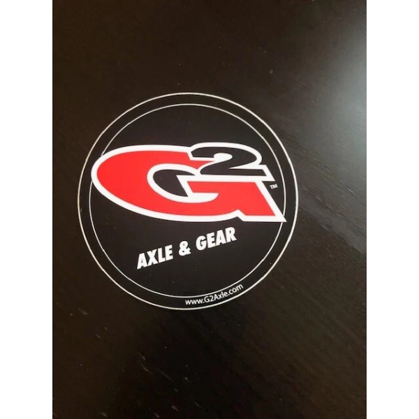 G2 Axle & Gear 4" Round Decal Sticker