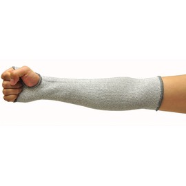 G & F 58122XL CUTShield 14-Inch Long Sleeve with Thumb Hole, Cut Resistant Level 5, Slash Resistant Sleeve(Larger Arm Width Compared to Size Large), Grey, X-Large, 1 Piece