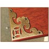 CUTOOP 4pcs Retro Style Antique Brass Triangle Corner Protector with