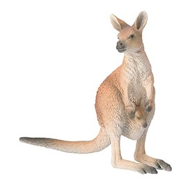 Bullyland 63565 Toy Figure Red Giant Kangaroo, Approx. 11.7 cm Animal Figure, Accurate to Detail, PVC-Free, Ideal as a Small Gift for Children from 3 Years