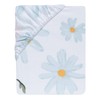 Lambs & Ivy Sweet Daisy 100% Cotton White/Blue Floral Baby
