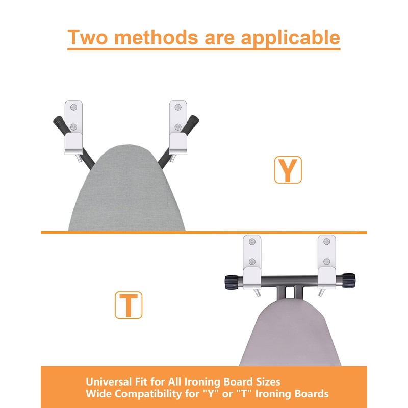 MUSVOH Ironing Board Holder Hanger Wall Mount, 304 Stainless Steel