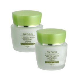 Meoncell 3W Moisture Nutrition Barrier Cosmetics Soothing Elastic Multi Cream Balm Aloe Full Water 50g 2EA / 메온셀 3W 수분 영양 베리어 화장품 수딩 쫀쫀한 멀티 크림 밤 알로에 풀워터 50g 2EA
