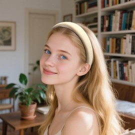 NASKY Wristbands, Hair Hoops, Hair Ties, and a 5 - Piece Face Washing Set. Including Headbands Suitable for Spa, Skincare, and Makeup, Designed for Women and Teen Girls.(Khaki)