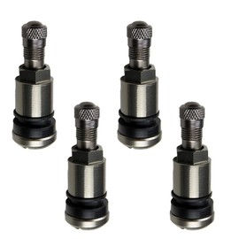 Pack of 4 Metal Valves for Alloy Wheels, Universal Car Tyre Valve, Durable Rim Valves, Grey Car Tyre Valves, Metal Valves Car, High-Quality Car Valves, for Cars, Motorcycles