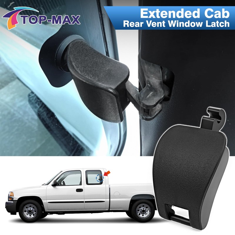 TOP-MAX Extended Cab Rear Vent Window Latch Compatible with 1999-2007