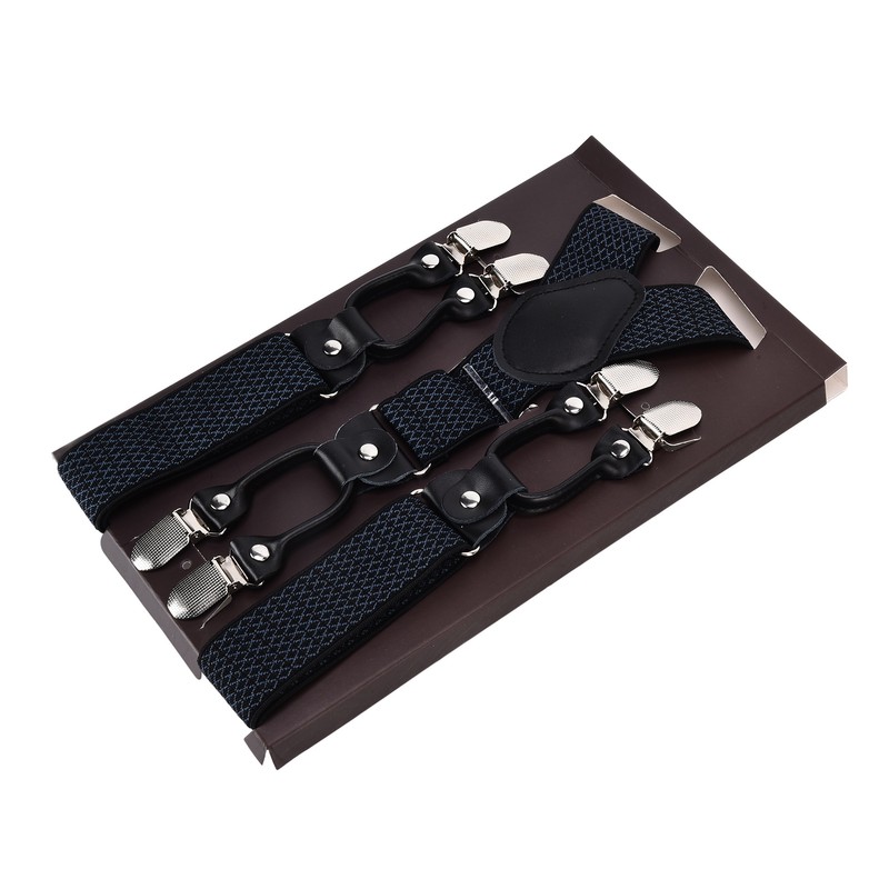 Mens Suspenders Strong Fixability Adjustable Beautiful Practical Fashionable Metal Clip