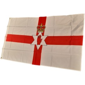 NWFlags Northern Ireland Flag 5ft x 3ft 75d Premium Polyester Suitable For Flagpoles | Strong Polyester 5x3 foot material flag with Eyelets