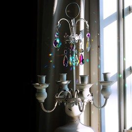 GOLDENHAITAI 12pcs Hanging Glass Crystals Prism for Windows, Chandelier Decoration, Rainbow Maker Suncatcher