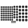 Unbranded CNC Black Cut Engine Toppers Bolt Cap Cover For