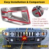 Front Bumper End Corner Bezels Covers Trim Molding Chrome Exterior