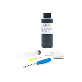 InkPro Premium Pigment Black Ink Refill Kit for Canon PG-245, PG-245XL Cartridges 4oz 118mL