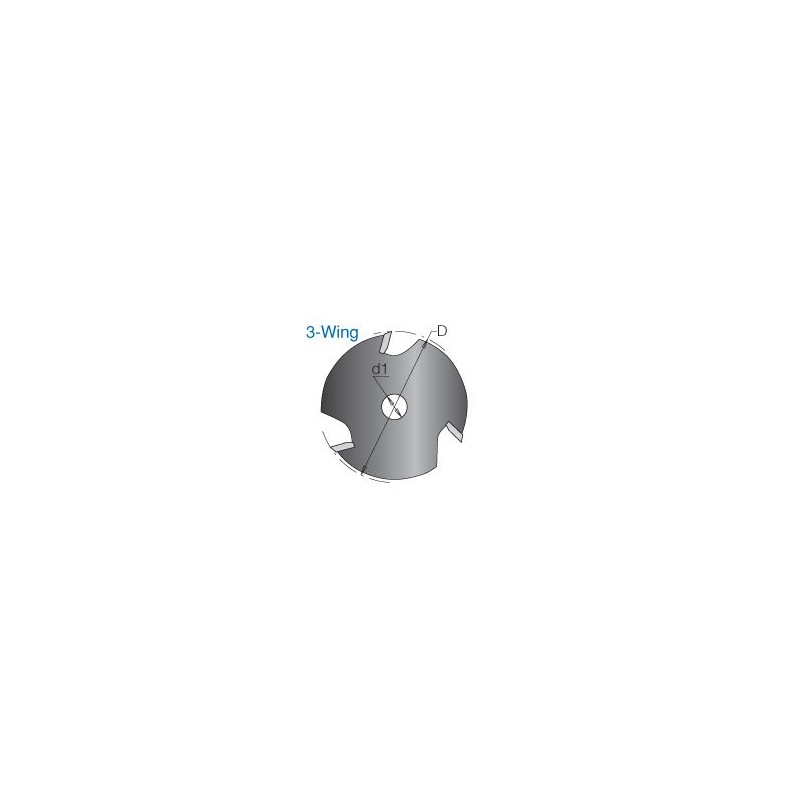 Amana Tool - 53200 Slotting Cutter 3 Wing x 1-7/8