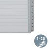 Esselte Leitz 12840000 Plastic Index 1–20 A4 Polypropylene 20 Sheets