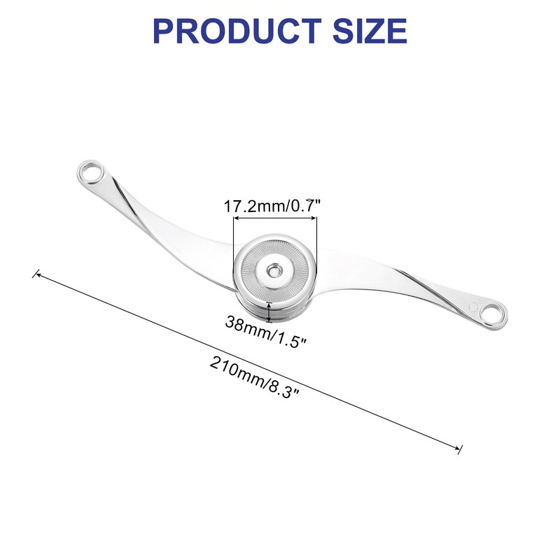 sourcing map 4 Pcs Lid Support Hinge, Zinc Alloy Folding