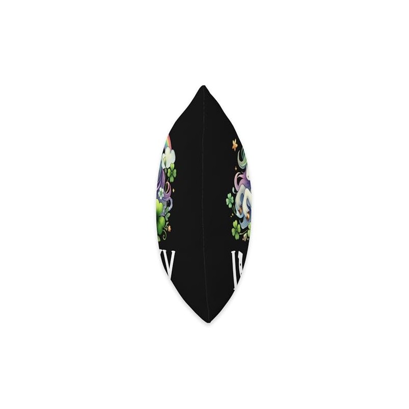 Cute Unicorn Shamrock St Patricks Day Unicorn Lepricorn Throw Pillow