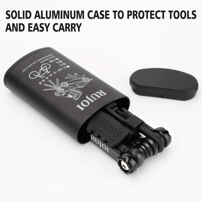 RUJOI 14-in-1 Bicycle Multifunction Tyre Repair Kit Bicycle Tool with