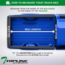 Tri Fold Soft Vinyl Truck Bed Tonneau Cover Compatible with 22-24 Ford Maverick 4.5 Ft (54.4") Bed