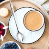 VEHGAL 6 Pcs Stylish Silver Latte Spoon, 18cm Long Handle