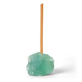 Urban Nest Natural Crystal Incense Holder, Decorative Healing Stone for Meditation, Energy Cleansing, Emotional Healing, Spiritual Growth & Home Decor (3-5cm, Green Fluorite)