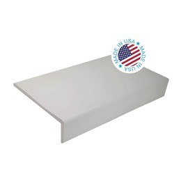 Kidkusion Soft Seat Edge Cushion | Made in USA | 120" | Taupe | Fireplace Cushion and Hearth Pad