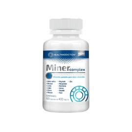 Miner Complex - Suplemento Multimineral de Minerales Quelados con Magnesio, Zinc, Manganeso, Potasio - 60 Cápsulas