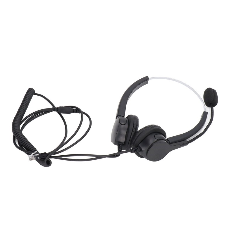 Call Center Headset Adjustable Wired Noise Cancelling Customer Service Headset