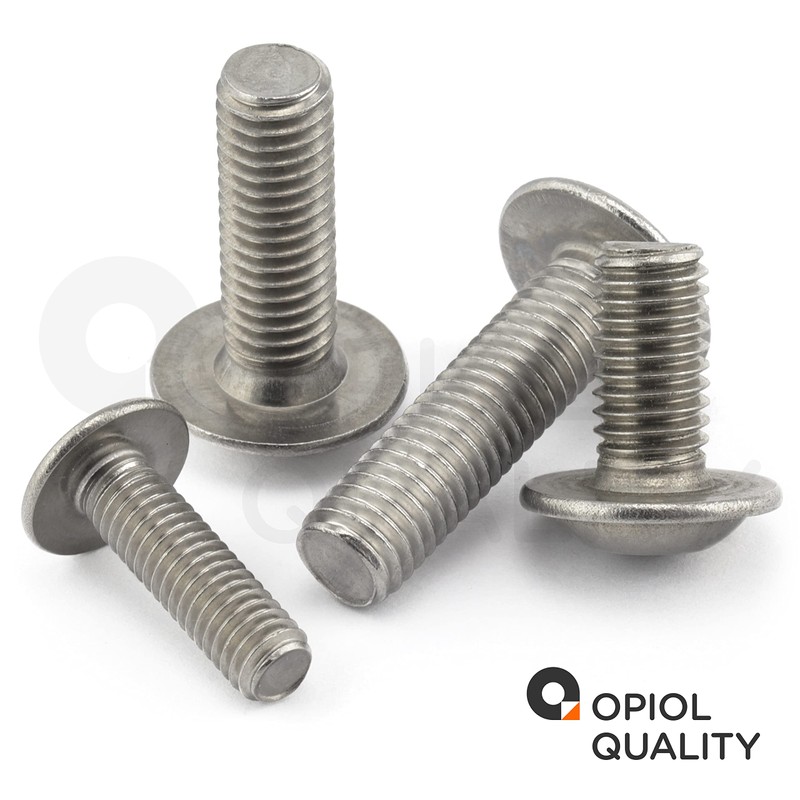 OPIOL QUALITY® Rounded Head Screws with Flange and Hexagon Socket
