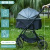 JXMIYACOO Cat Stroller for 2 to 3 Cats, 3-in-1 Multifunctional