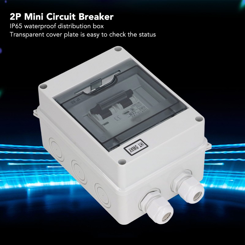 80A 2P Miniature Circuit Breaker IP65 Waterproof 1000VDC Disconnect Switch