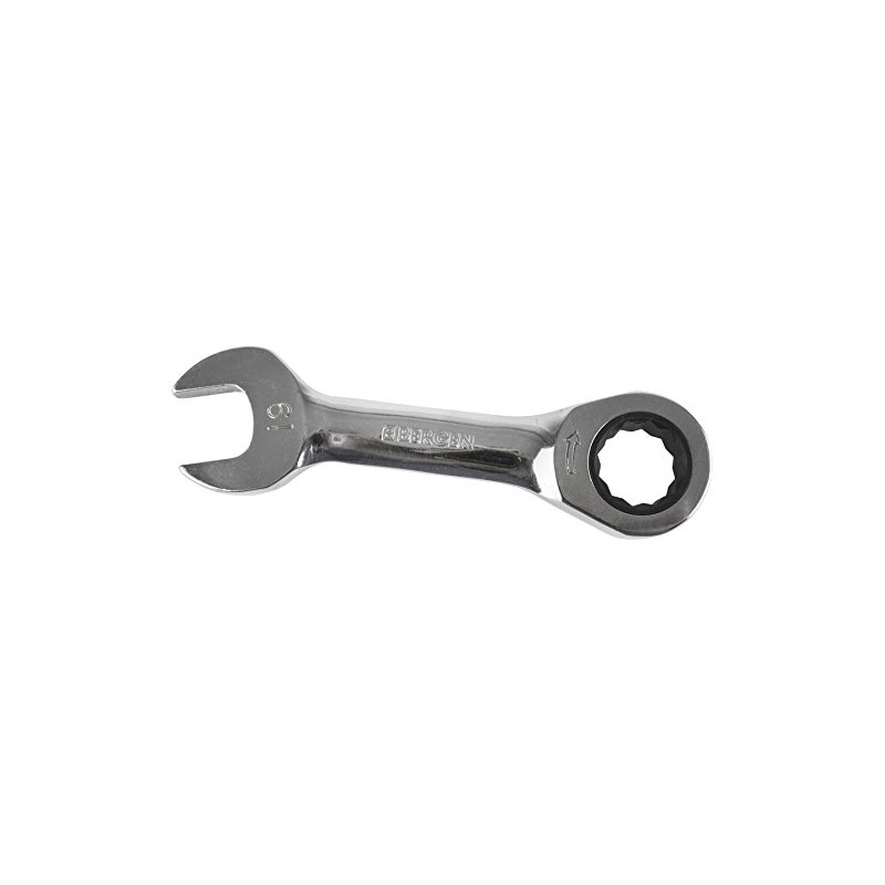 AB Tools-US Pro 19mm Stubby Ratchet Combination Spanner Metric Wrench
