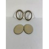 Unbranded Pair Of 1:12 Scale Doll House Miniature Oval Picture