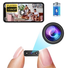 Smallest Wireless Wifi Battery Cameras,HD1080P Mini Security Camera with Video Recording Live Feed,Baby Monitor Cam With Night Vision,Motion Detection,Remote Viewing for Security with iOS Android APP